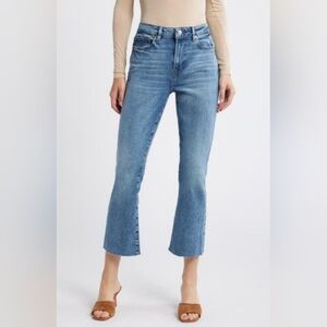 FRAME Le Crop Mini Boot Bootcut Ankle Jeans with Raw Hem Size L26 W26